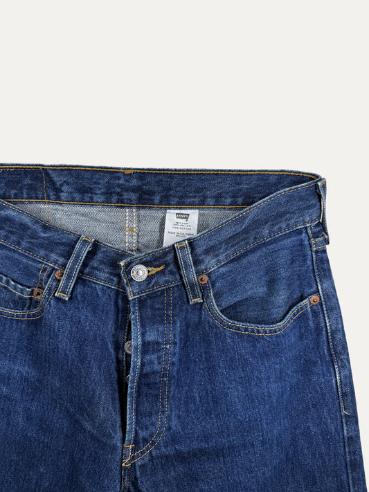 Vintage Levi's 501 Straight Jeans in mid wash, unisex, size W29 L32 – second-hand
