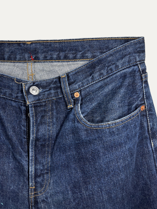 Vintage Levi's 555 Straight Jeans in mid wash, men's, size W33 L34 – second-hand