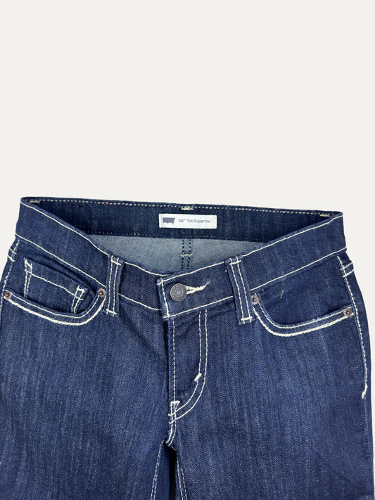 Vintage Levi's 524 Low waist Jeans in dark wash, women's, size W28 L32 – second-hand
