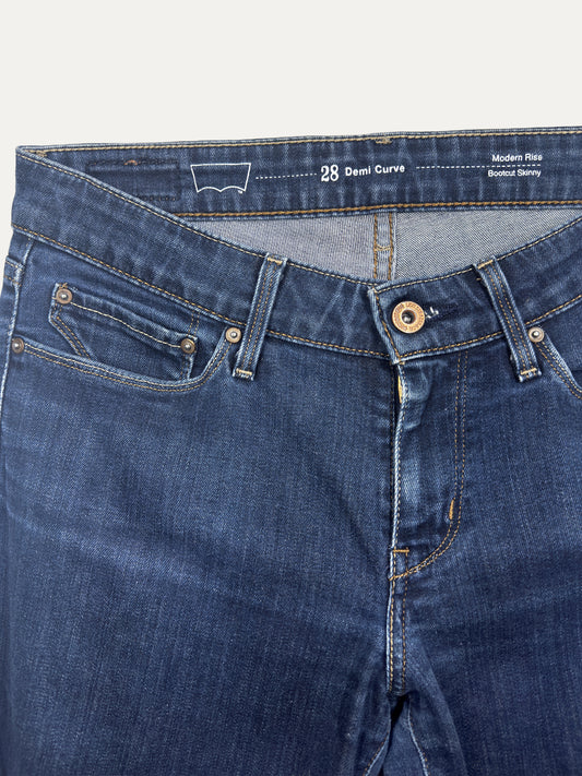Vintage Levi's Demi Curve Bootcut Jeans in dark wash, women's, size W28 – second-hand