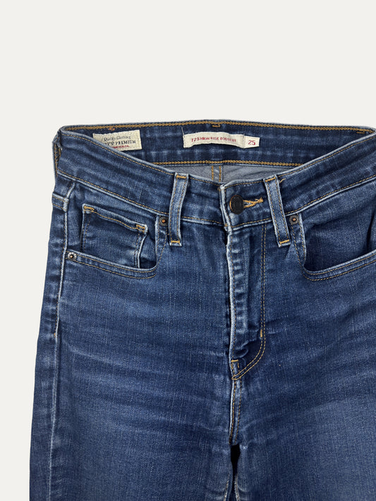 Vintage Levi's 725 Bootcut Jeans in mid wash, women's, size W25 – second-hand