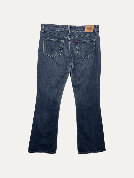 Vintage Levi's 518 Bootcut Jeans in mid wash, women's, size W29 – second-hand