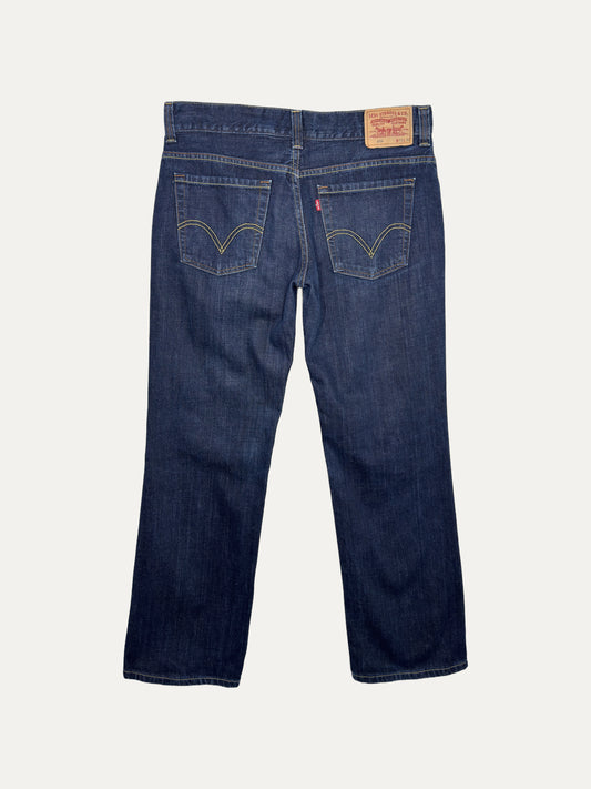 Vintage Levi's 604 Bootcut Jeans in dark wash, unisex, size W32 L32 – second-hand
