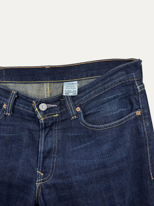 Vintage Levi's Bootcut Jeans in mid wash, unisex, size W35 L32 – second-hand