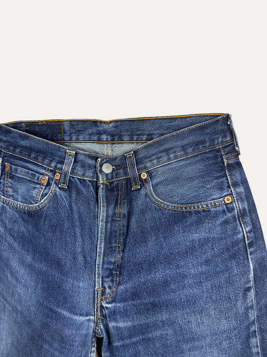Vintage Levi's 501 Straight Jeans in mid wash, unisex, size W32 L32 – second-hand