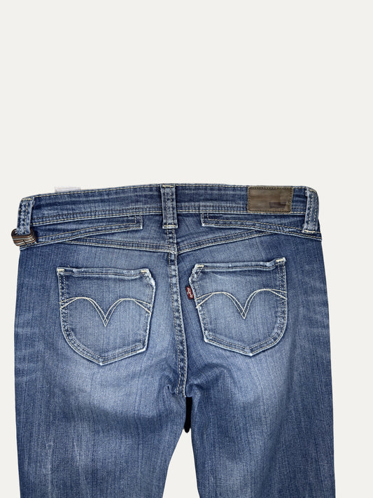Vintage Levi's Low Waist Jeans in mid wash, women's, size W26 – second-hand