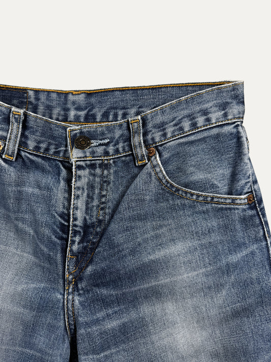 Vintage Levi's 525 Bootcut Jeans in mid wash, unisex, size W27 L32 – second-hand