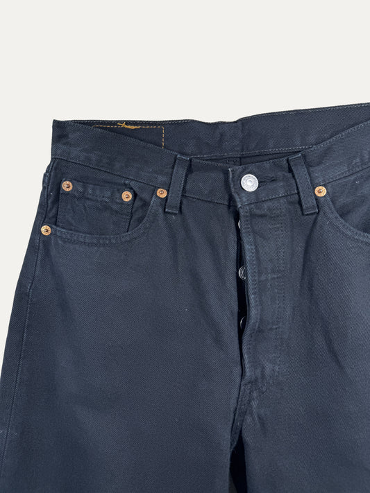 Vintage Levi's 501 Straight Jeans in black, unisex, size W29 L32 – second-hand