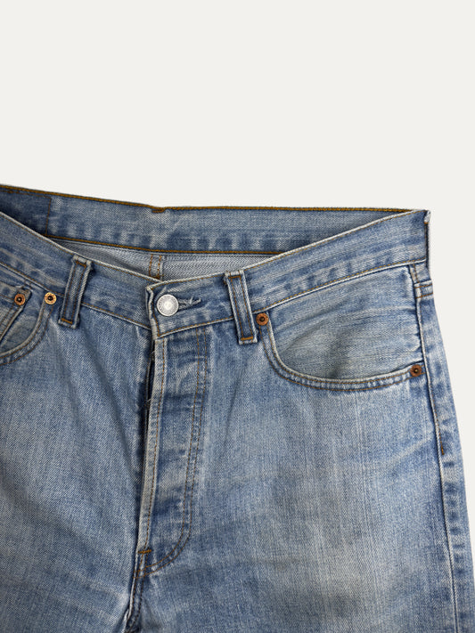 Vintage Levi's 501 Straight Jeans in light wash, unisex, size W32 L32 – second-hand