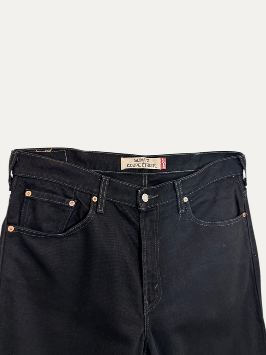 Vintage Levi's 505 Straight Jeans in black, unisex, size W36 L32 – second-hand