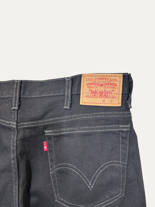 Vintage Levi's 505 Straight Jeans in black, unisex, size W36 L32 – second-hand