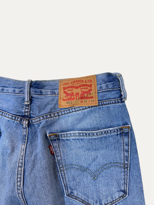 Vintage Levi's 505 Straight Jeans in blue, unisex, size W30 L34 – second-hand