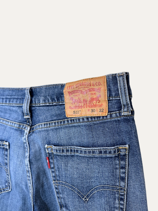 Vintage Levi's 511 Slim Jeans in blue, men's, size W30 L32 – second-hand