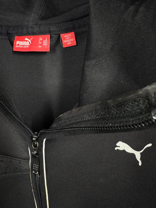 Vintage Puma Jacket in black, men's, size L – second-hand