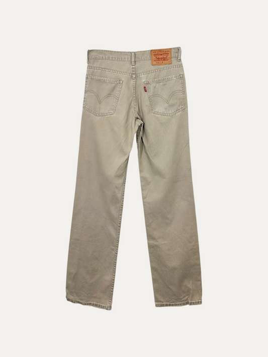 Vintage Levi's 505 Straight Jeans in beige, unisex, size W28 L32 – second-hand