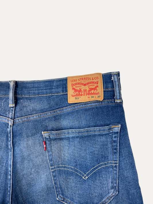 Vintage Levi's 511 Slim Jeans in blue, men's, size W36 L32 – second-hand