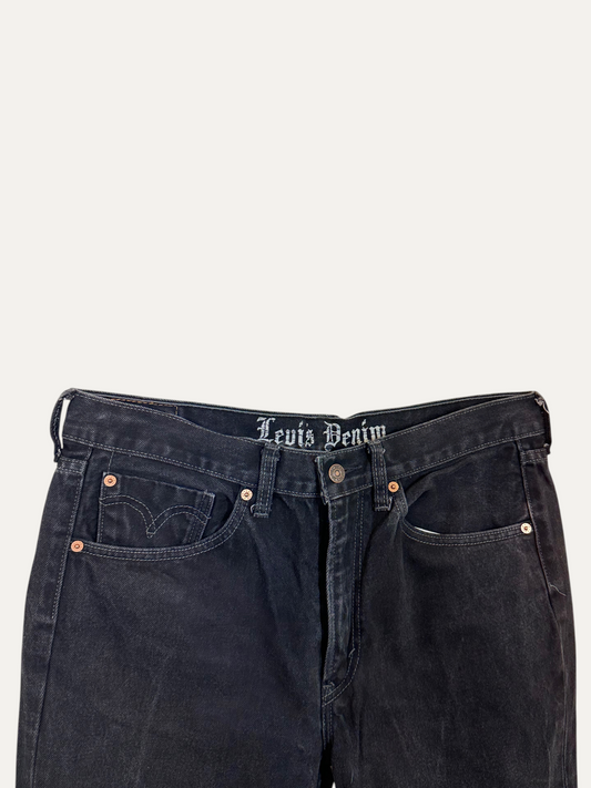 Vintage Levi's 505 Straight Jeans in black, unisex, size W36 L34 – second-hand