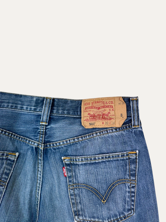 Vintage Levi's Engineered Slim Jeans in blue, men's, size W30 L34 – second-hand