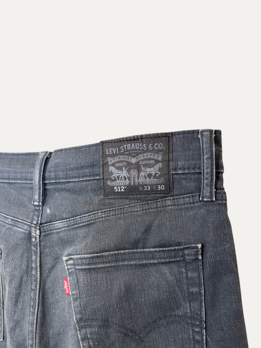 Vintage Levi's 512 Slim Jeans in blue, men's, size W33 L30 – second-hand