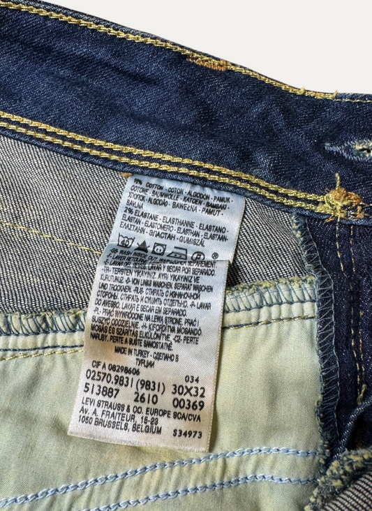Vintage Levi's Low Waist Jeans in blue, women's, size W30 L32 – second-hand