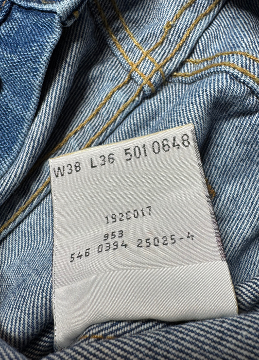 Vintage Levi's 501 Straight Jeans in blue, unisex, size W38 L36 – second-hand