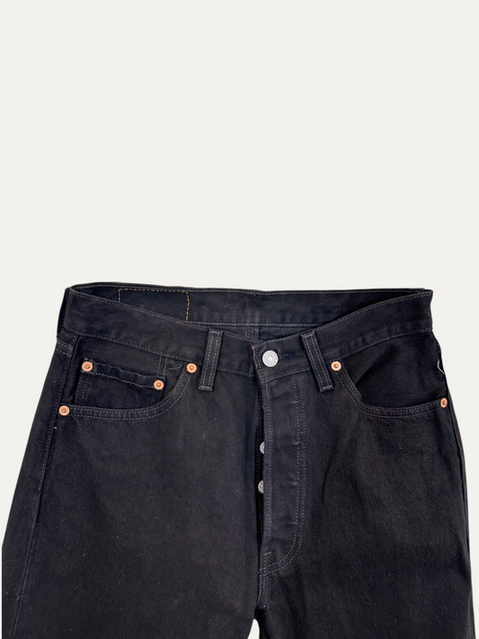 Vintage Levi's 501 Straight Jeans in black, unisex, size W29 L34 – second-hand