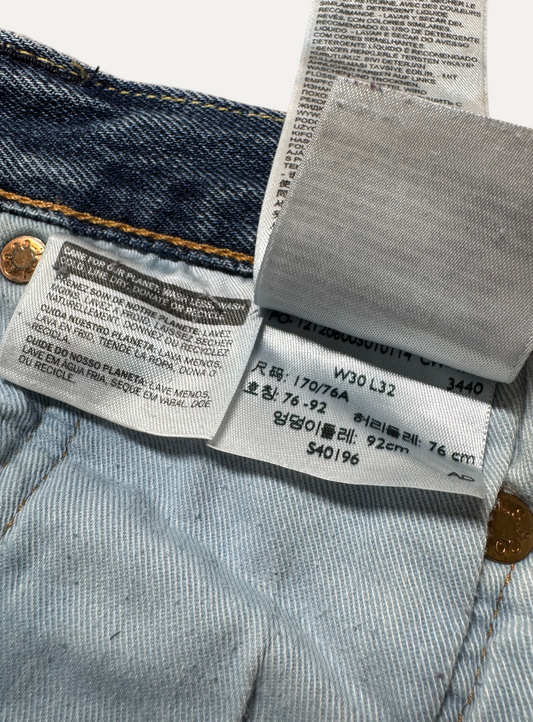 Vintage Levi's 501 Straight Jeans in blue, unisex, size W30 L32 – second-hand