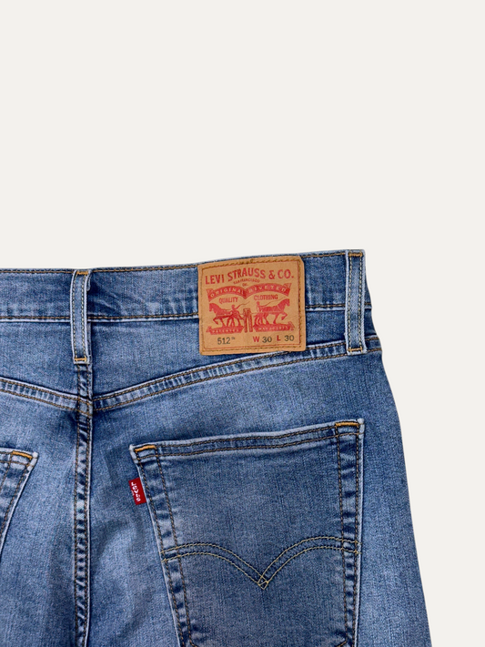 Vintage Levi's 512 Slim Jeans in blue, men's, size W30 L30 – second-hand