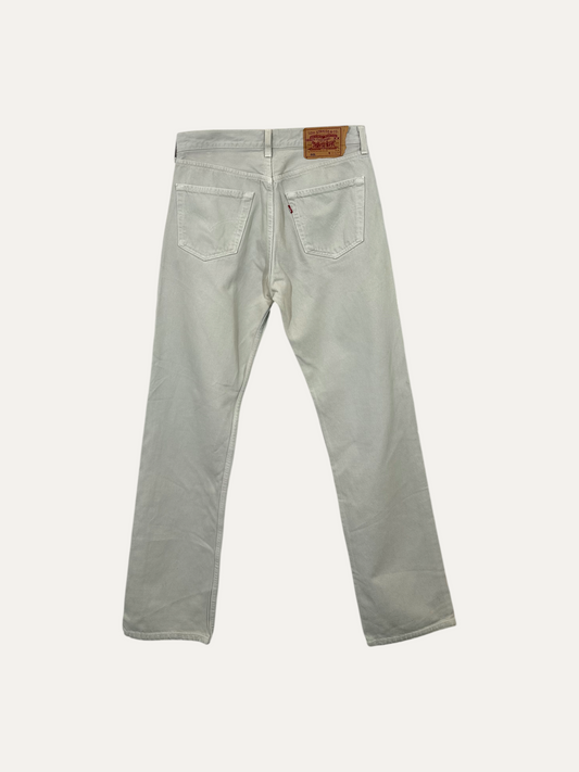 Vintage Levi's 501 Straight Jeans in beige, unisex, size W32 L32 – second-hand
