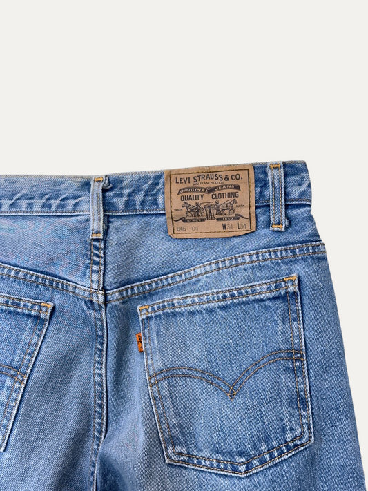 Vintage Levi's 646 Bootcut Jeans in blue, women's, size W31 L34 – second-hand
