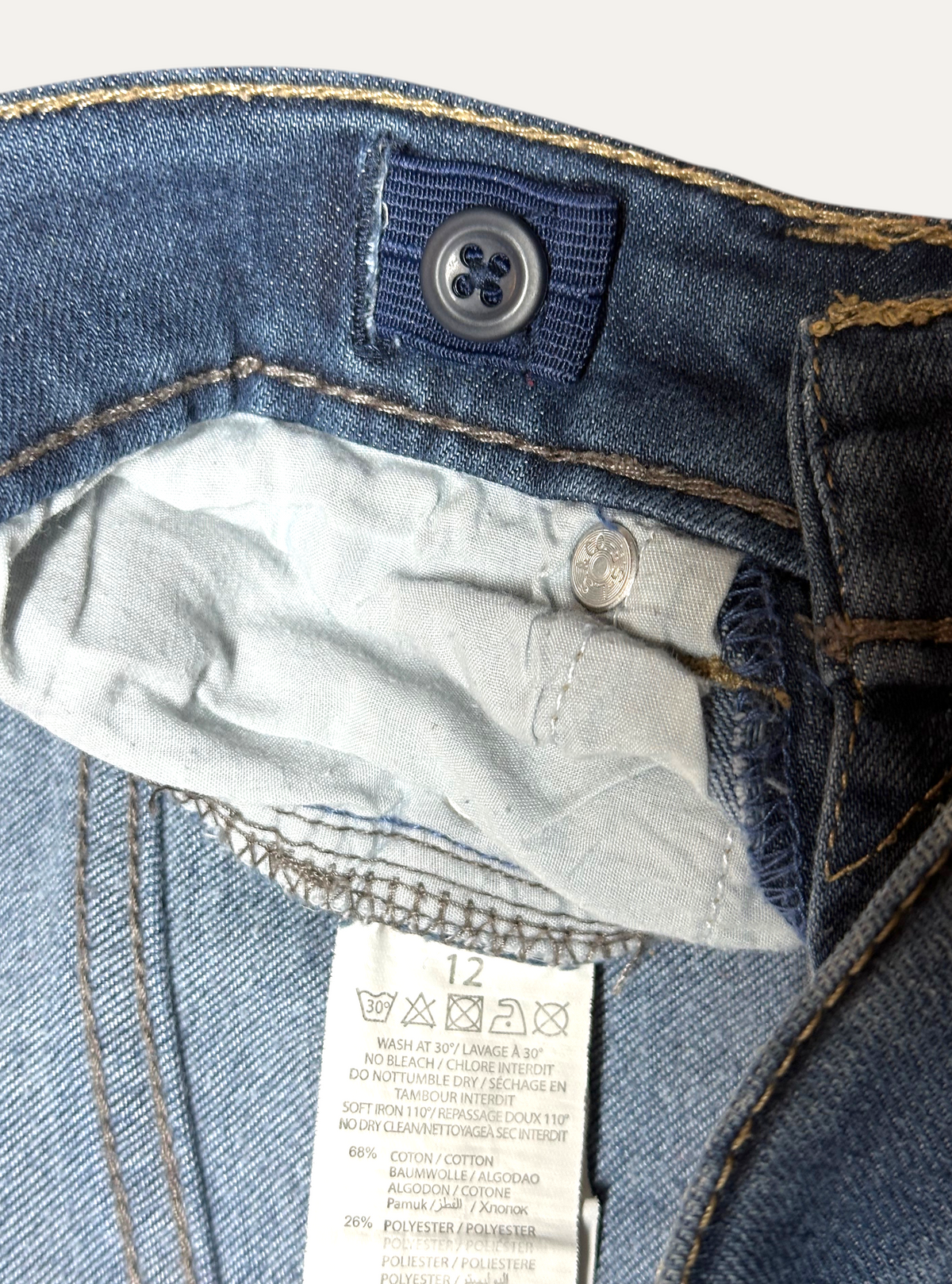 Vintage Levi's 510 Skinny Jeans in blue, men's, size W12 – second-hand