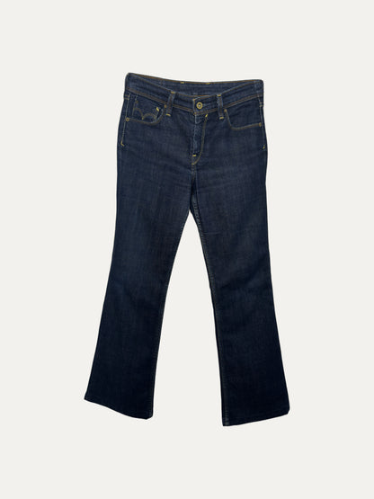 Vintage Levi's 627 Bootcut Jeans in dark wash, women's, size W26 – second-hand