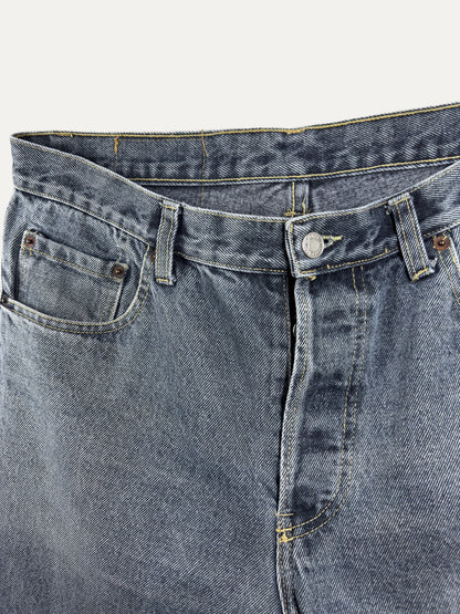 Vintage Levi's 501 Straight Jeans in stonewash, unisex, size W36 L36 – second-hand