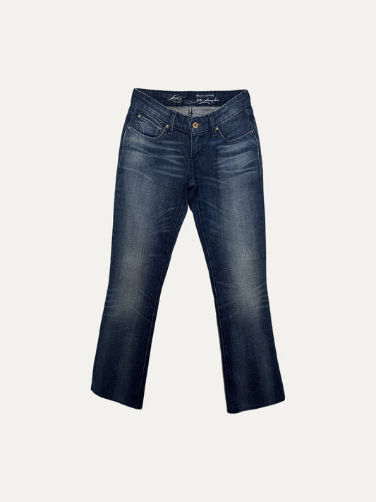 Vintage Levi's Bold Curve Bootcut Jeans in light wash, women's, size W25 – second-hand