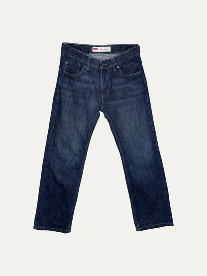 Vintage Levi's 505 Straight Jeans in dark wash, unisex, size W25 – second-hand