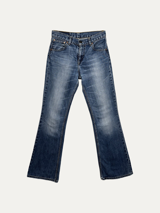 Vintage Levi's 525 Bootcut Jeans in mid wash, unisex, size W27 L32 – second-hand