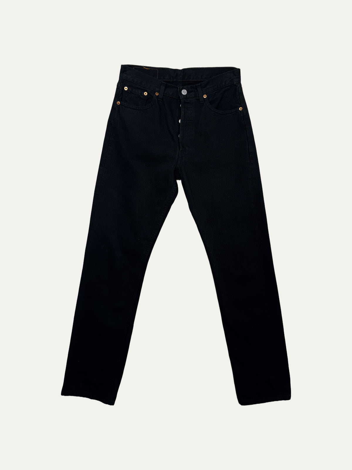 Vintage Levi's 501 Straight Jeans in black, unisex, size W29 L32 – second-hand