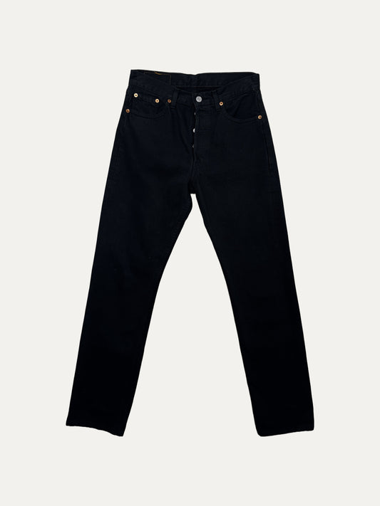 Vintage Levi's 501 Straight Jeans in black, unisex, size W29 L32 – second-hand