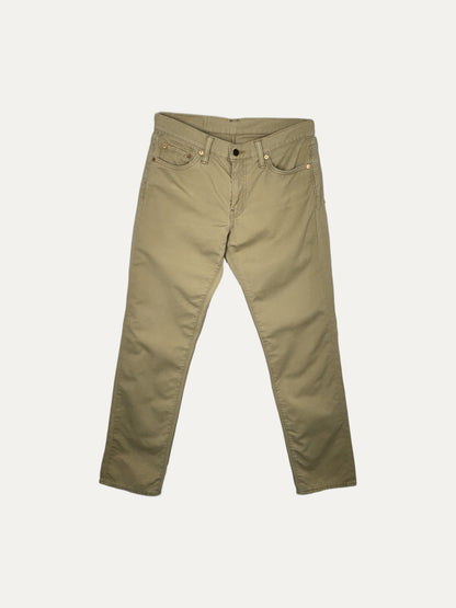 Vintage Levi's 511 Slim Jeans in khaki, men's, size W30 L32 – second-hand