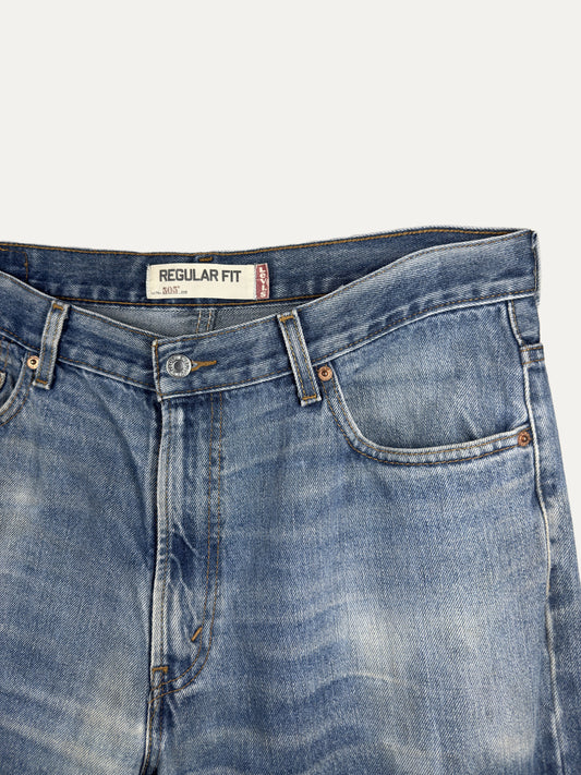 Vintage Levi's 505 Straight Jeans in light wash, men's, size W36 L30 – second-hand
