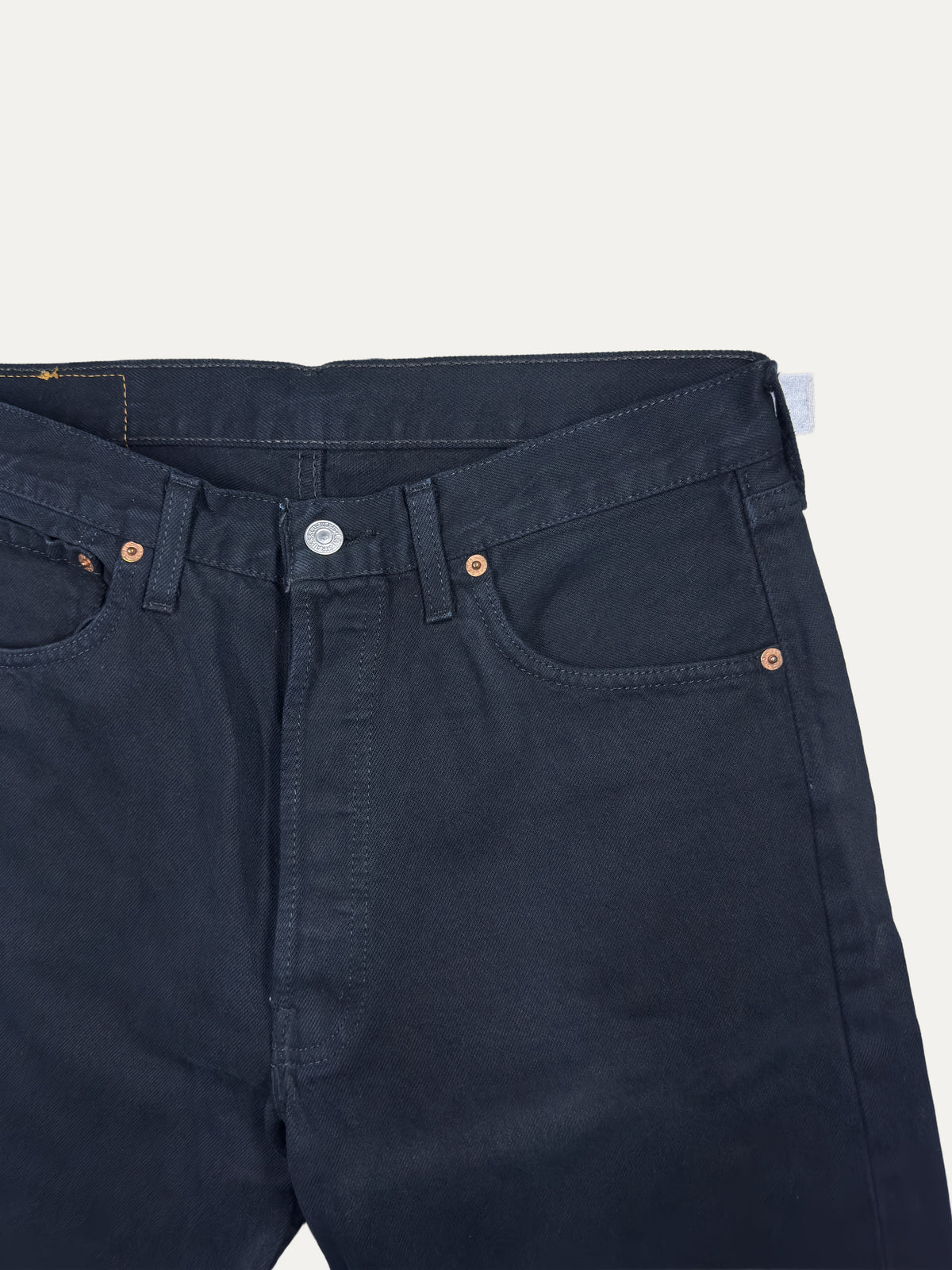 Vintage Levi's 501 Straight Jeans in black, unisex, size W33 L32 – second-hand