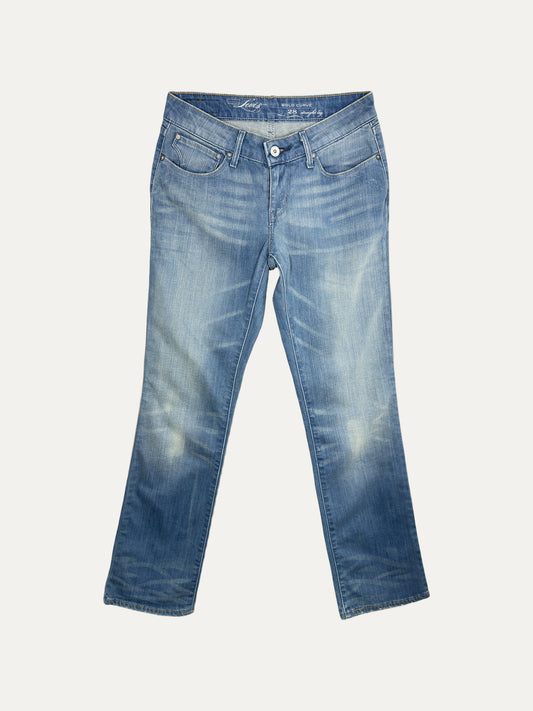 Vintage Levi's bold curve Jeans in light wash, women's, size W28 – second-hand