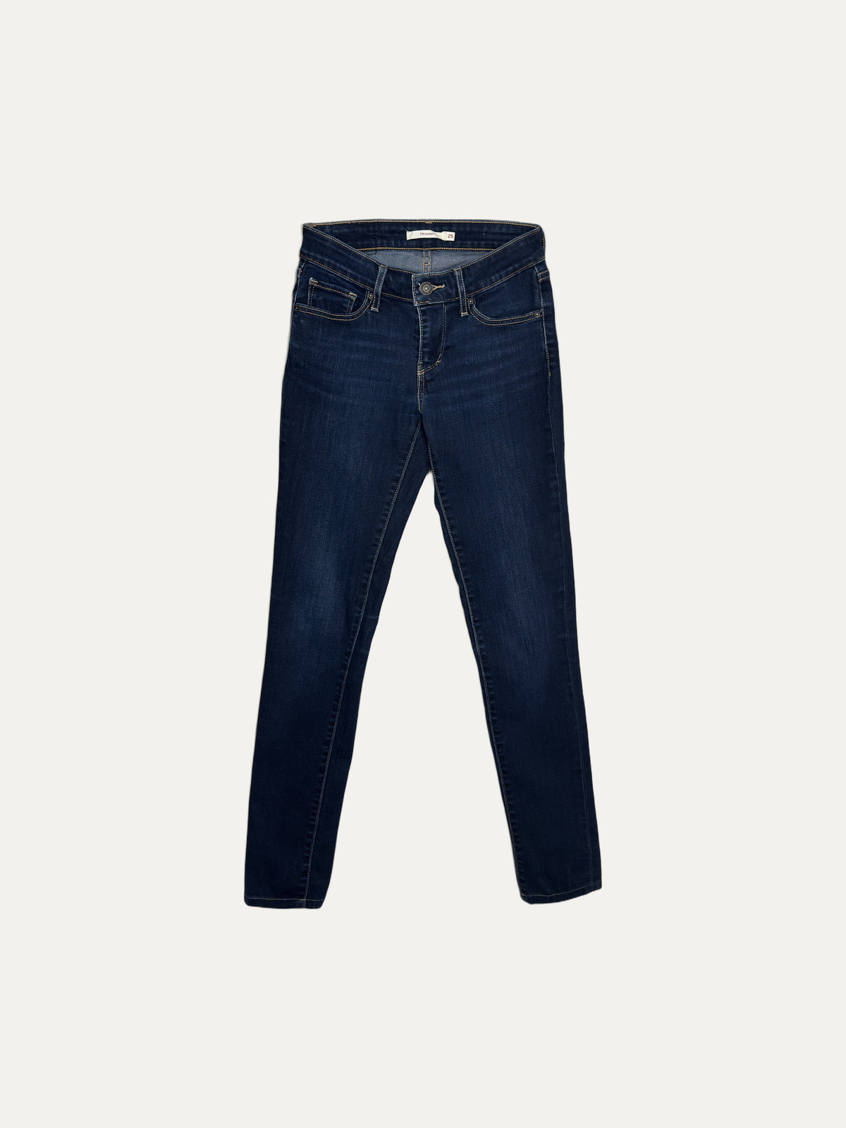 Vintage Levi's 711 Skinny Jeans in dark wash, women's, size W25 – second-hand