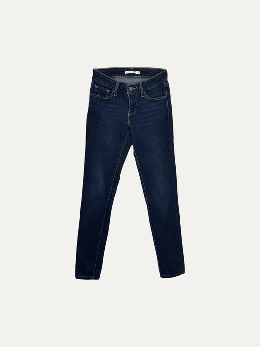 Vintage Levi's 711 Skinny Jeans in dark wash, women's, size W25 – second-hand
