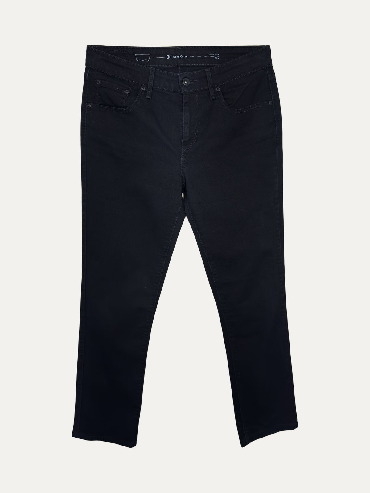 Vintage Levi's Denim Curve Bold curve Jeans in black, women's, size W30 – second-hand
