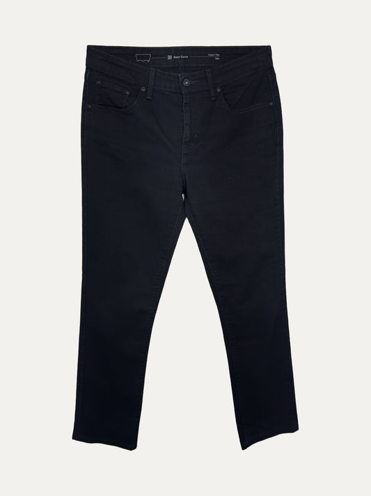 Vintage Levi's Denim Curve Bold curve Jeans in black, women's, size W30 – second-hand