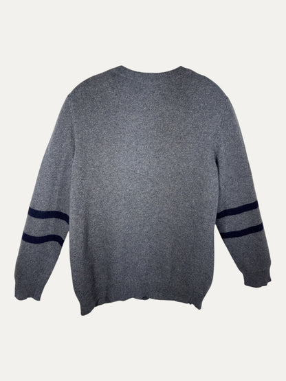 Vintage Tommy Hilfiger Sweater in grey, unisex, size XL – second-hand