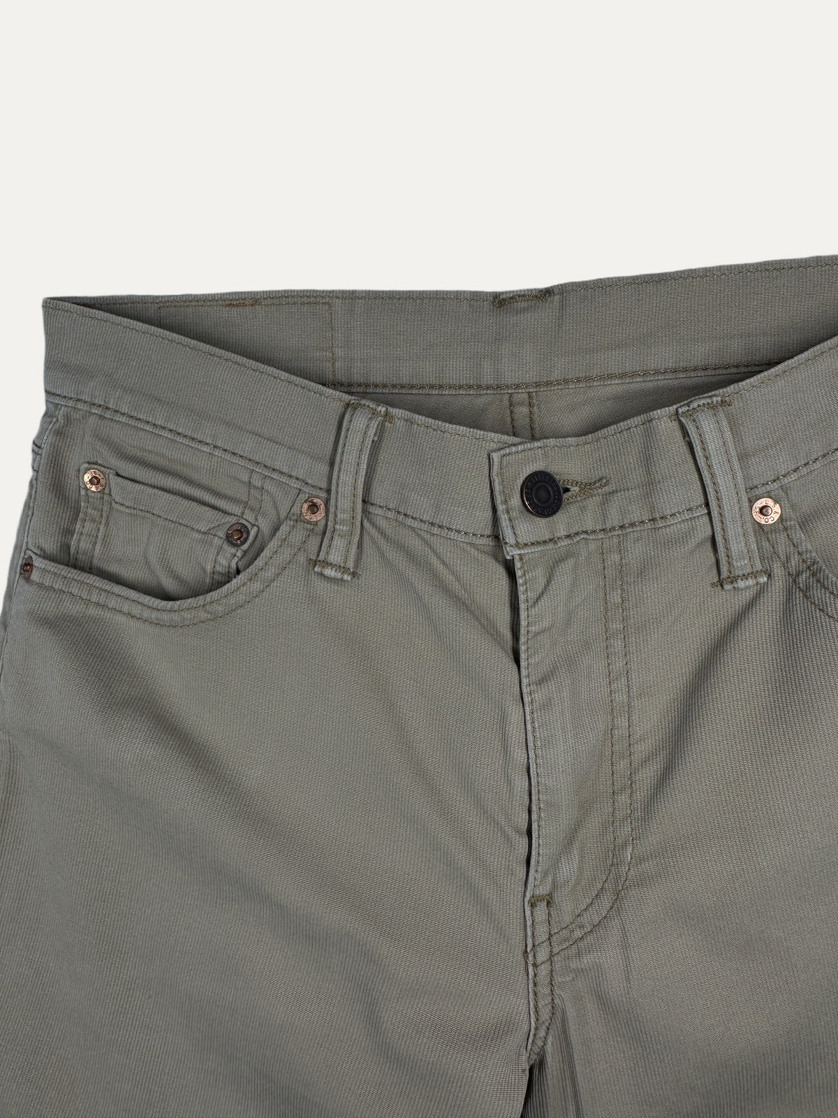 Vintage Levi's 511 Slim Jeans in khaki, men's, size W30 L32 – second-hand