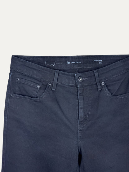 Vintage Levi's Denim Curve Bold curve Jeans in black, women's, size W30 – second-hand