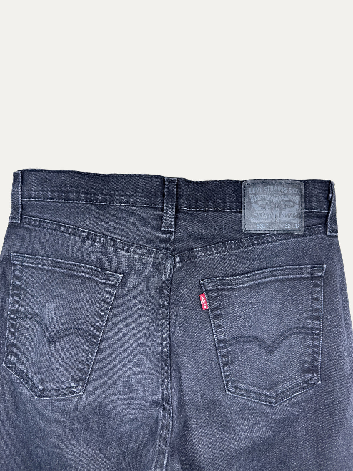 Vintage Levi's 531 Slim Jeans in black, men's, size W32 L32 – second-hand